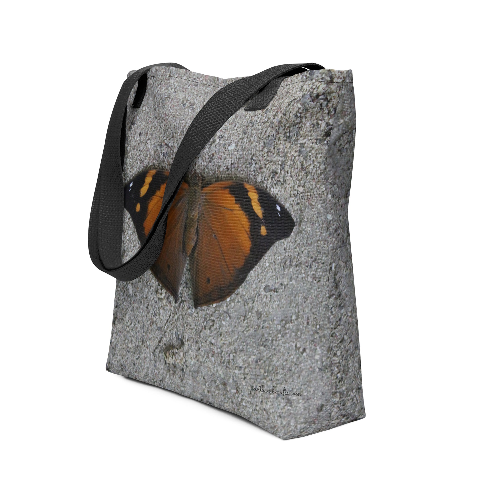 CafePress Michigan State Butterfly Tote Bag - Natural Canvas, Reusable Shopping/Grocery Bag